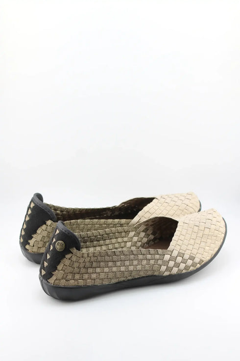 Bernie Mev Woven Slip-On Comfort Flats